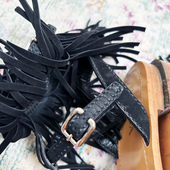 Prada Suede Frindge Sandals - Picture 4 of 12